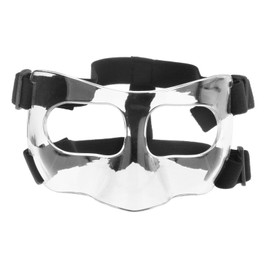 PEWETE Clear Basketball Mask Elastic Strap Shatterproof Nose Brace for Men and Women, 15x9cm