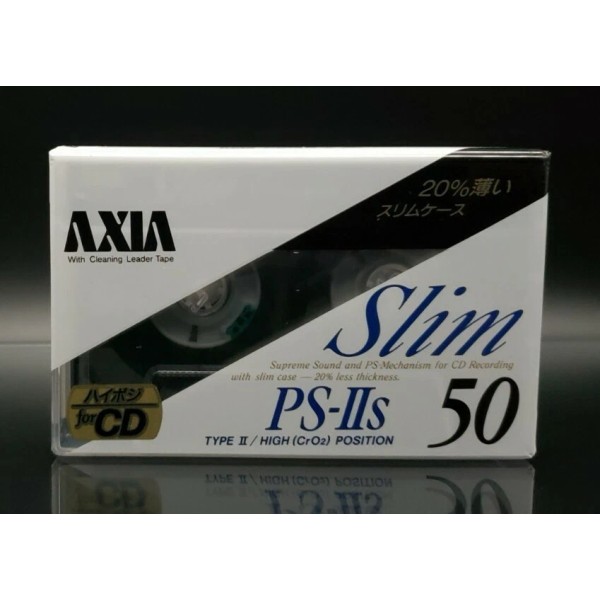 Fuji AXIA PS-IIs 50 Blank Audio Cassette Tape Type II