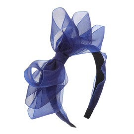 Baluue Vintage Gauze Bow Headband for Women and Soft Organza Nonslip Design Comfortable Hair Accessories for Work Parties and Everyday Wear for Any Occasion