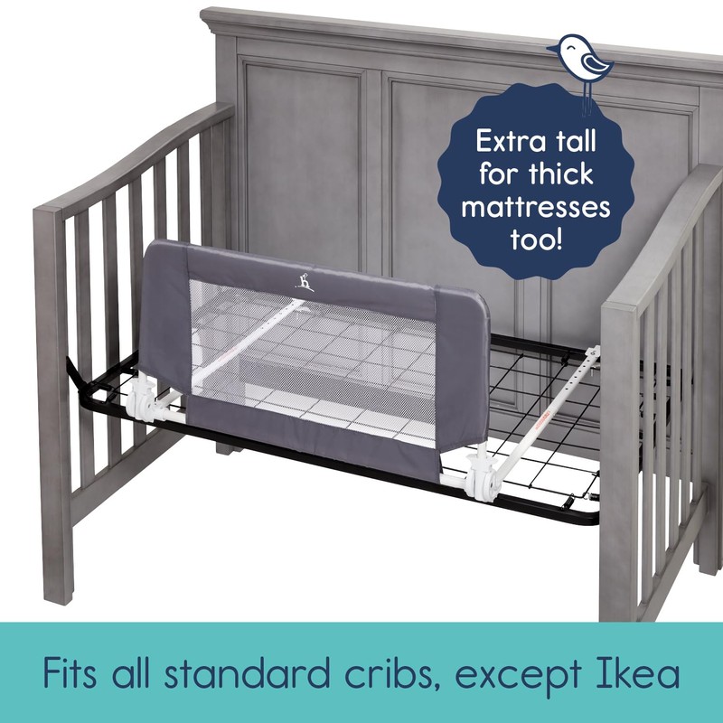hiccapop Convertible Crib Bed Rail for Toddlers, Crib Rail Guard