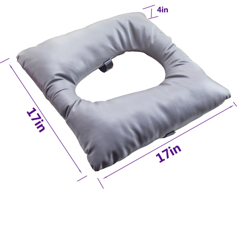 ZXMOBY Bedside Soft Commode seat Cushion, Thick Pad PU Cover