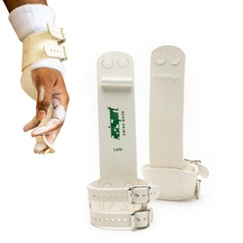 Reisport Women's Uneven Bar Double Buckle Gymnastics Grips - Durable Leather Hand Grips for Gymnastics Bars Women & Girls - Gymnastics Equipment & Accessories Advanced Gymnasts, Made in USA - X Large