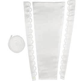 SHYMMUO White Corset Back for Dress Zipper Replacement Lace Up Satin Corset Kit for Wedding Dresses or Prom Dress