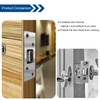 2 Pack Deadbolt Strike Plate Door Backplate, High Security, 1-1/4