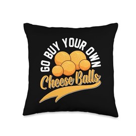 Cheese Ball Costume Snacks for Cheese Ball Lover Cheese Ball Throw Pillow
