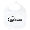 Huuraa Baby Lätzchen Best Grandma Heart Geschenk White Bio Baumwolle