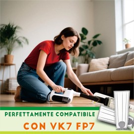 5 Pieces Kobold Vk7s Wireless Replacement Kobold Filter Bags for Kobold VK7S VK7 FP7S FP7, Accessory Bags for Filters (Vk7, 5pcs)