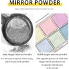 Polvo De Uñas, Polvo Uñas Cromo, Glitter Powder Nail, Brillantes