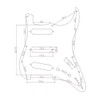 SHENGSUI Dark Tortoise SSS 11 Hole Strat Electric Guitar Pickguard