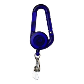 prendre PR-SKELEREEL Carabiner, Key Reel, Skeleton, Easy On/Off, Key Ring, Strap, Key Chain, Cord Reel, Key, Extendable, Up to 20.9 inches (53 cm), Employee ID Pass Case, Bag, Belt Loop,, blue (navy