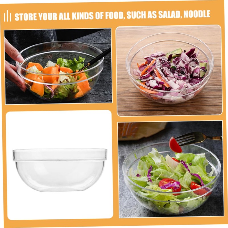 SHOWERORO Reusable Decorative Salad Bowl Fruit Serving Bowl for Kitchen