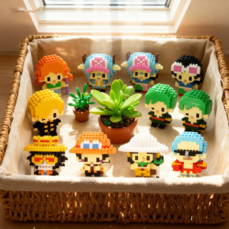 Set De 10 Bloques Armables Una Pieza 3d Construcción