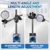 HOMKLV 0-1" Magnetic Base Dial Indicator Kit, 0.001" Resolution Precision