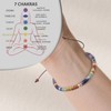 Vyooxcy Chakra Bracelets for Women，7 Chakra Bracelet Crystal Beaded Healing
