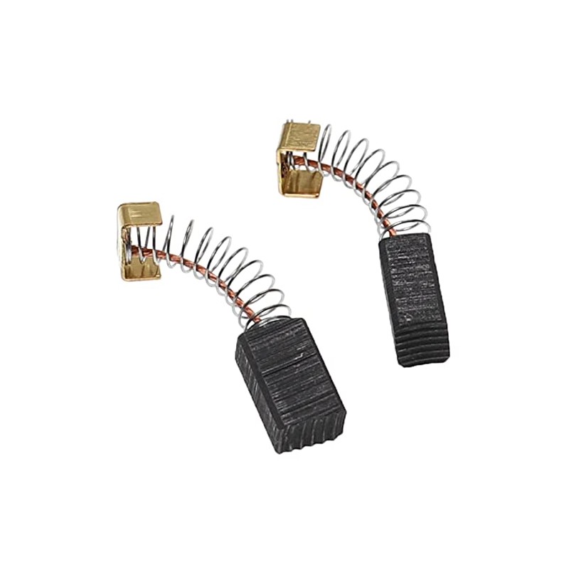 vhbw 2 x Carbon Brushes Motor Carbon Abrasive Carbon 6