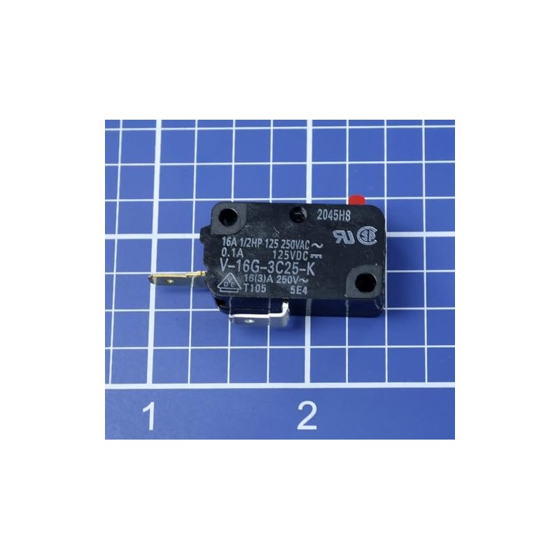 2-Pack (Mini Micro Switch) Microwave Oven Door Switch Replacements WB24X10038