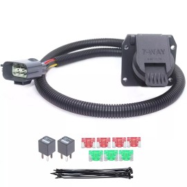 CARROFIX Custom Tow Harness Fit for GMC Acadia 7-Way Trailer Wiring RV Blade Connector