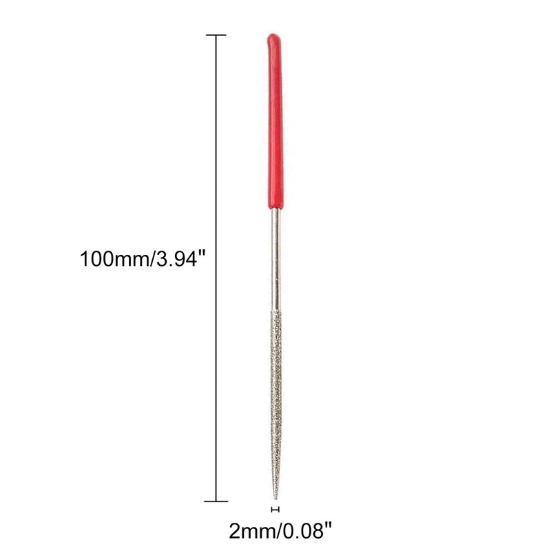 Auniwaig 150 Grit Mini Diamond Needle File 2mm x 100mm