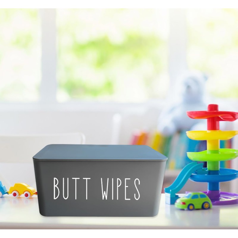 Moorfowl Butt Wipes Dispenser for Bathroom, Upgrade Size(8.2L x 4.9W