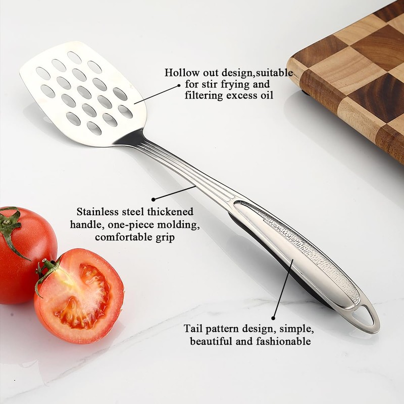Berglander Stainless Steel Kitchen Utensils Set 6 Pcs, Cooking Utensil