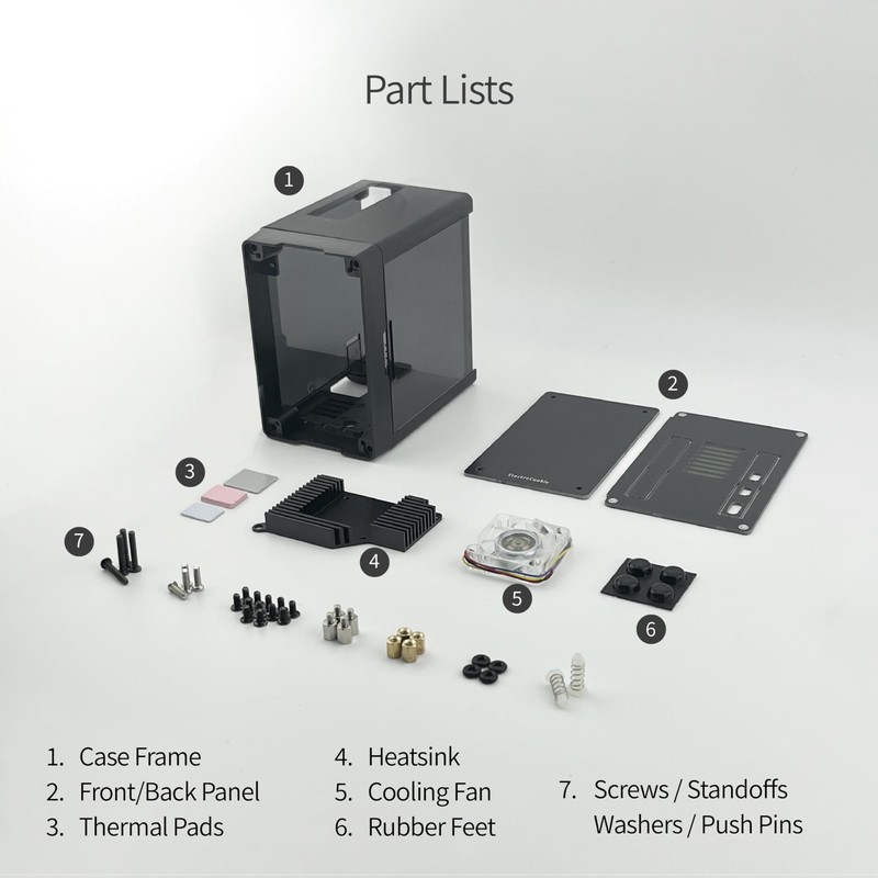 ElectroCookie Mini PC Case for Raspberry Pi 5 with Active