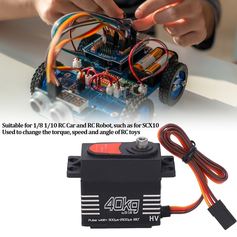 2PCS QY3240MG High Speed Metal Gear 40kg Large Torque Digital