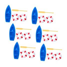 BESPORTBLE 6 Sets Miniature Dollhouse Beach Accessories DIY Kit with Realistic Flexible Coastal Garden Decor for Creative Crafting and Interactive Home Scenes