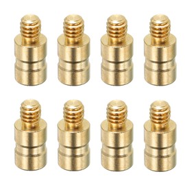 PATIKIL 25 Grain Archery Arrow Brass Insert, 8 Packs Insert Screw Copper Brass Arrow for .244/6.2mm Carbon Arrows