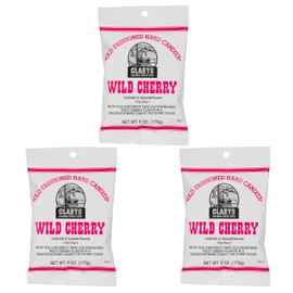 Old Fashioned Wild Cherry Drops - 6oz Bags (Pack of 3)