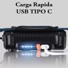 Headlamp Lampara Minera Luz Led Patrulla Sensor Recargable Linterna