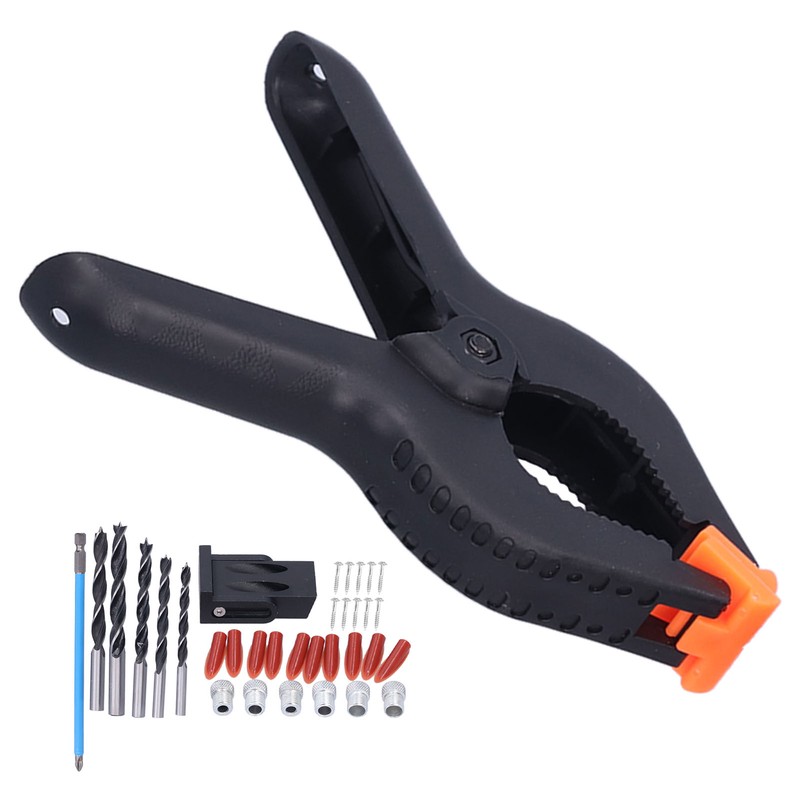 35Pcs Oblique Hole Locator Drill Guide Aluminum Alloy Bit Screw