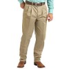 Wrangler mens Pleated Front Casual Pants, Khaki, 34W x 34L
