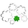 5 Piece Clover Cookie Cutter Set - 1.57”，2.17” ，2.75”，3.35”，3.93” -
