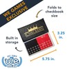 WE Games Magnetic Checkbook Checkers - Great for Travel