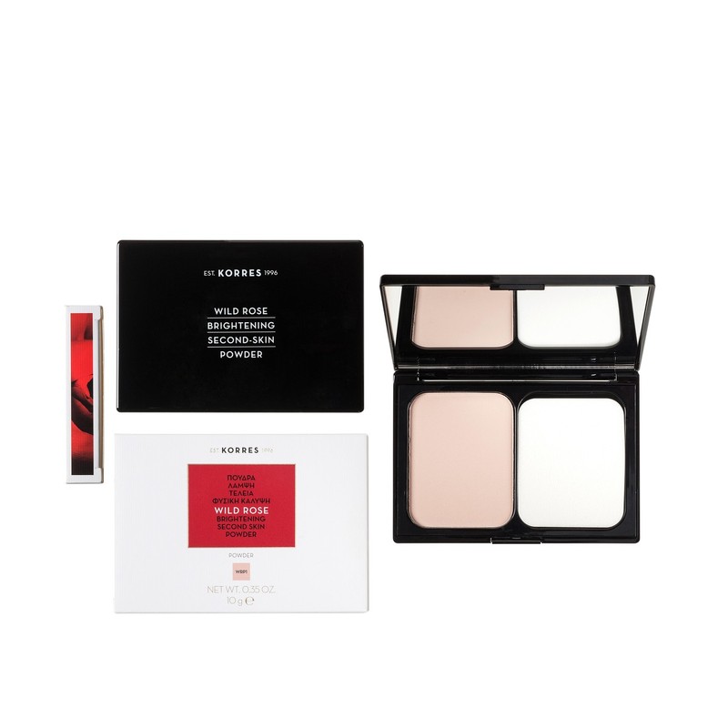 Korres Wild Rose Brightening Second Skin Powder WRP1, 10gr