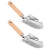 2Pcs Stainless Steel Garden Loose Soil Scoop Wearable Rope Portable
