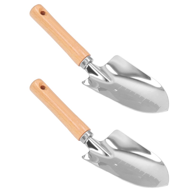 2Pcs Stainless Steel Garden Loose Soil Scoop Wearable Rope Portable