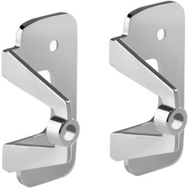 Gedotec GRUMP Folding Sliding Door Attachment Handle Adapter for Folding Sliding Doors – Adapter Matt Chrome Furniture Handle for Cabinet Doors & Sliding Doors Pack of 2 – Folding Door Handle Adapter