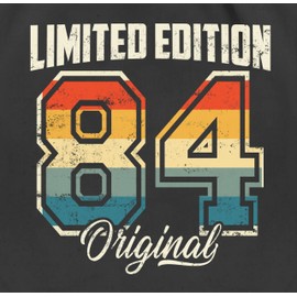 Shirtracer - Gym Bag Backpack - Limited Edition 1984 Original I Forty Birthday I 40th Birthday, 02 black