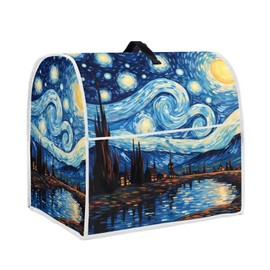 YUVAMAGIMO Van Gogh Starry Night Mixer Cover | Machine Washable Dust Protector with Carrying Handle | Kitchen Appliance Cover for 6-8 Quart Mixers, Coffee Makers & Juicers