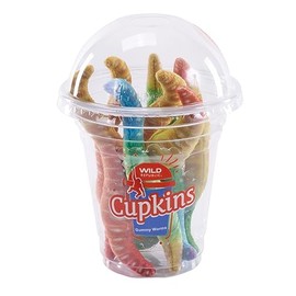Wild Republic Cupkins, Gummy Worms, Stuffed Toy, Gift for Kids, Plush Toy, Fill is Spun Recycled Water Bottles