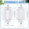 Zonon 6 Pack White Self Closing Screen Door Hinge 2