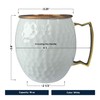 Custom Copper Moscow Mule with Hammered Painted Finish - Engraved