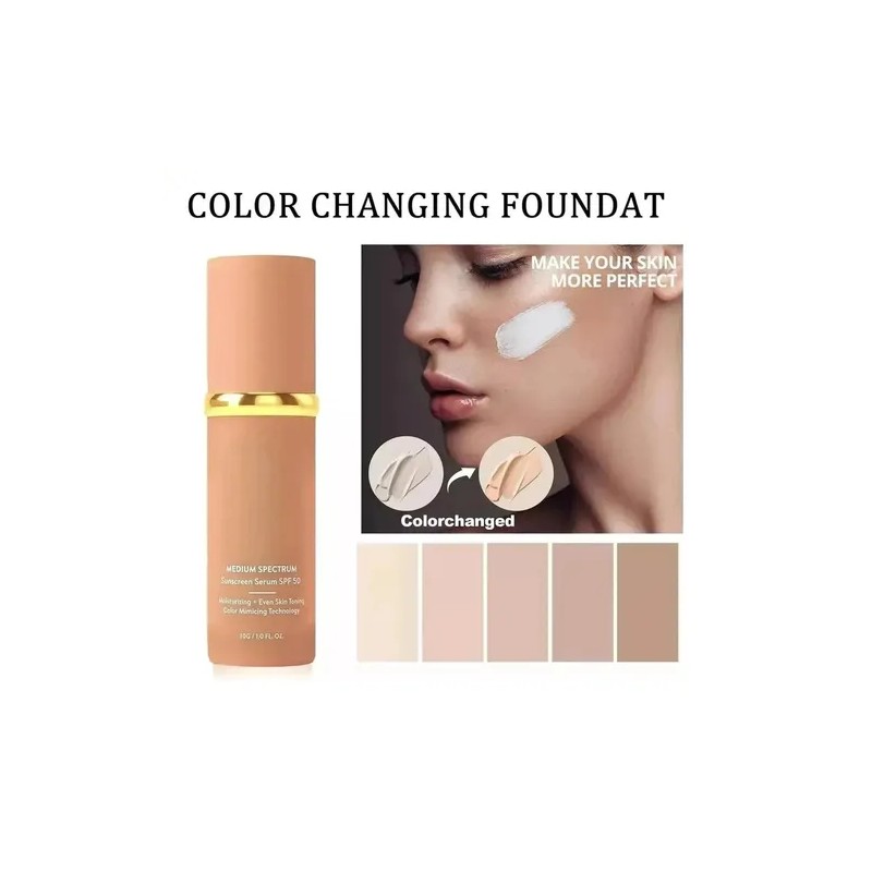 Upgraded Bio Foundation 4 En 1, Hidratante Que Cambia De