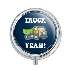 Truck Yeah Funny Humor Pill Case Trinket Gift Box
