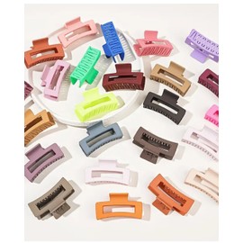 Big Hair Claw Clips, Butterfly Hair Clips for Women – Claw Clips for Long Hair (4 PCS Warm colours)