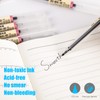 Premium Black Gel Pens, [0.5mm] Extra Fine Point Pens Smooth