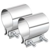 TERMUX 2.0 Inch Exhaust Clamp,2 In Butt Joint Band Clamp