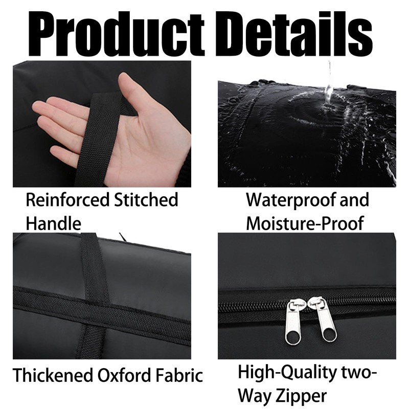 GIEEU 2 Pack 125L Extra Large Storage Bags, Heavy Duty