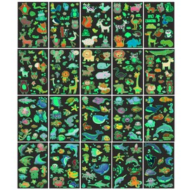 Leuchtende Tattoos für Kinder 20 Blätter Marine Tier Leuchttattoos Hautfreundliche Tiere Neon Leuchttattoos Leucht Temporäre Kindertattoos Aufkleber für Kindergeburtstag Gastgeschenke